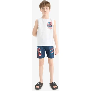 Erkek Çocuk Marvel Comics 2'li Takım Atlet Deniz Şortu E6443A825HS