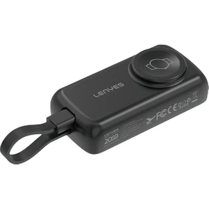 PX0001D Akıllı Saat Kablosuz Şarj Taşınabilir Type-C Kablolu Powerbank 2000MAH 2W Siyah