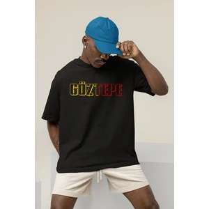 Göztepe Ön ve Sırt Baskılı Siyah Oversize Unisex Tshirt