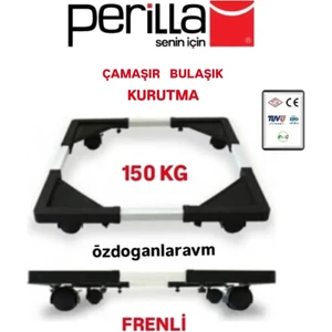 Tekno Trust Ayarlanabilir Çamaşır Bulaşık Makinesi Altlığı Kilitlenebilir Tekerlekli Çek Sür