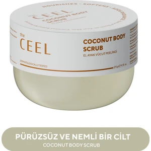 The Ceel Hindistan Cevizi Özlü Nemlendirici, Besleyici, Batık Giderici ve Arındırıcı Vücut Peelingi 275 gr