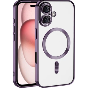 Apple iPhone 16 Plus Kılıf Kamera Korumalı M-safe Wireless Şarj Özellikli Zore Demre Kapak