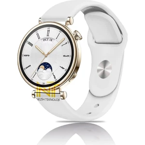 Huawei Watch Gt4 / Gt5 / Gt6 41mm ile Uyumlu Yumuşak Jel Silikon Spor Kordon 18mm