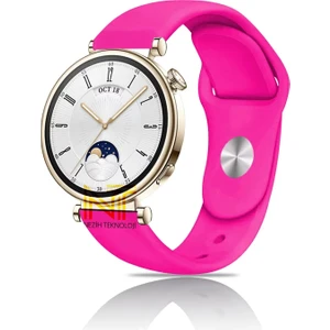 Huawei Watch Gt4 / Gt5 / Gt6 41mm ile Uyumlu Yumuşak Jel Silikon Spor Kordon 18mm