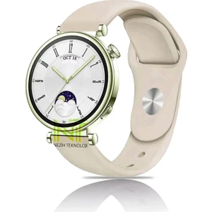 Huawei Watch Gt4 / Gt5 41MM ile Uyumlu 18MM Yumuşak Jel Silikon A+ Kalite Spor Strap