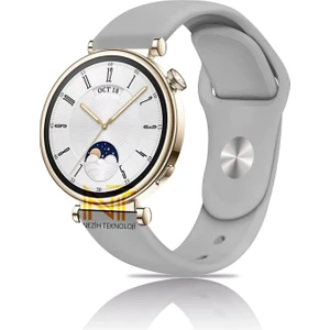 Huawei Watch Gt4 / Gt5 / Gt6 41mm ile Uyumlu Yumuşak Jel Silikon Spor Kordon 18mm