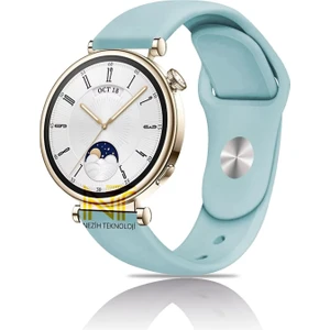 Huawei Watch Gt4 / Gt5 / Gt6 41mm ile Uyumlu Yumuşak Jel Silikon Spor Kordon 18mm