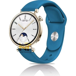 Huawei Watch Gt4 / Gt5 / Gt6 41mm ile Uyumlu Yumuşak Jel Silikon Spor Kordon 18mm