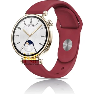 Huawei Watch Gt4 / Gt5 / Gt6 41mm ile Uyumlu Yumuşak Jel Silikon Spor Kordon 18mm