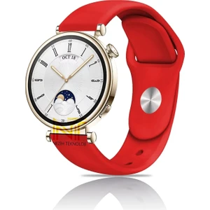 Huawei Watch Gt4 / Gt5 / Gt6 41mm ile Uyumlu Yumuşak Jel Silikon Spor Kordon 18mm