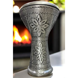 Mısır Darbuka – Çekiç Dövme Kabartma Desen | El Yapımı Sanat Eseri