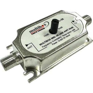 Multibox Mbl-36 15-30DB Ayarlı Uydu Sinyal Yükseltici Line Amplifier 5-2400MHZ
