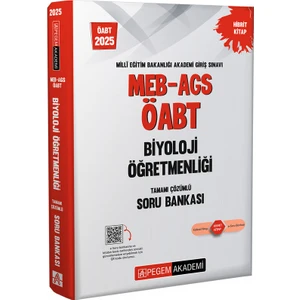 Pegem Akademi Yayıncılık 2025 MEB-AGS-ÖABT Biyoloji Tamamı Çözümlü Soru Bankası