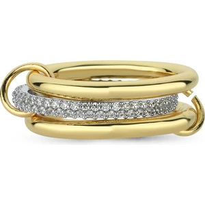 Çelik 3lü Taşlı Yüzük