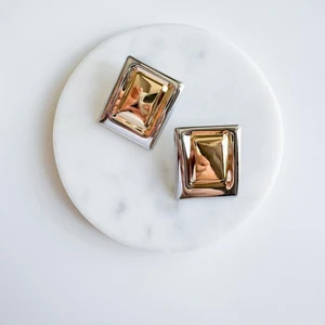 Çelik Cait Plaka Küpe