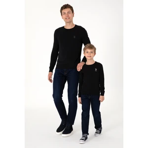 U.S. Polo Assn. Erkek Çocuk Siyah Kazak /triko 50294188-VR046