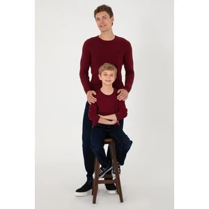 U.S. Polo Assn. Erkek Çocuk Bordo Kazak /Triko 50294188-VR014