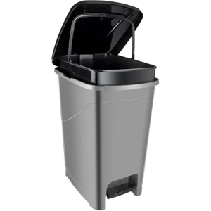 SRL-3030 Slim Pedallı Plastik Çöp Kovası Iç Kovalı 40 Lt