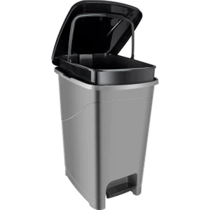 SRL-3029 Slim Pedallı Plastik Çöp Kovası Iç Kovalı 25 Lt