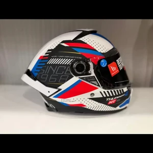 mt Helmets Thunder 4 Sv Luminence A7 Mat Beyaz/mavi