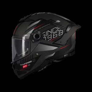 mt Helmets Thunder 4 Sv Luminence D1 Mat Gri/siyah