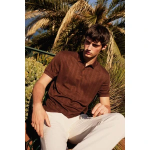 Regular Fit Polo Yaka Kısa Kollu Triko Tişört C4140AX25SM