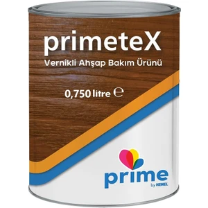 Primetex Solvent Bazlı Yarı Şeffaf Vernikli Ahşap Koruyucu 0,750 Lt