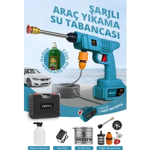 Yeni Model Şarjlı Yüksek Basınçlı Oto Araba Bahçe Yıkama ve Temizleme Araç Yıkama Tabancası Makinesi