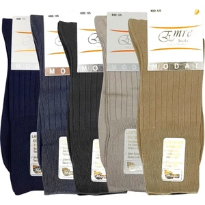5li Erkek Lastiksiz Dikişsiz Şeker Çorap Modal Penye Yazlık Şeker Çorabı