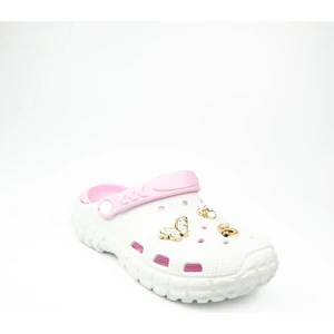 960 Beyaz Kapalı Taşlı Eva Kadın Terlik