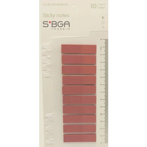 Şeffaf Kiremit Rengi Postit Post-It Post It. Kitap Ayracı Ayraç Postit Sticker Not Kağıdı 200 Yaprak