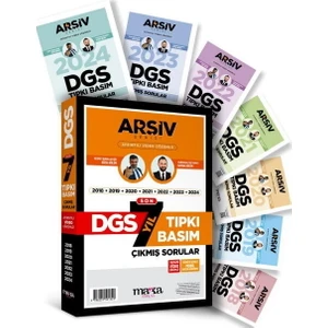 Marka Yayınları Dgs Arşiv Serisi Tıpkı Basım Son 7 Yıl Fasikül Fasikül Çıkmış Sorular