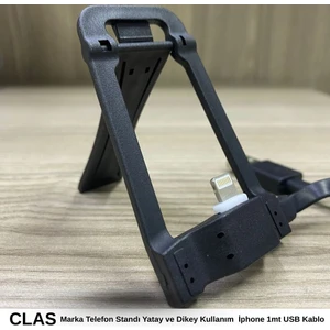 'clas Standlı Iphone USB Şarj Kablosu 1mt