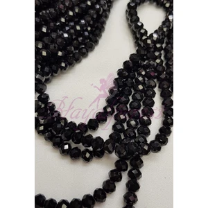 Mat Siyah Kristal Boncuk 6 mm