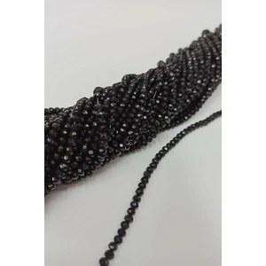 Siyah Parlak Kristal Boncuk 4 mm
