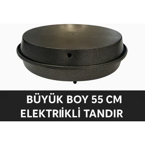 Jumbo Büyük Boy Elektrikli Tandır | Ekmek Yapma Makinesi | Statik Boyalı Büyük Boy Tandır - Gri