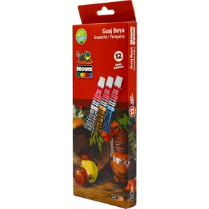 Nova Color 7 ml 12 Renk Tüp Guaj Boya (NC-100)