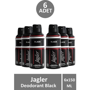 Deodorant Black 150 ml 6 Adet