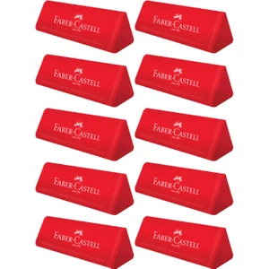 Dust Free Kırmızı Küçük Boy Üçgen Silgi 10 Adet 187237