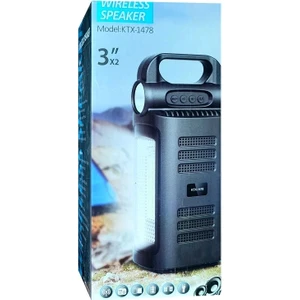 Ktx 1478 Güneş Enerjili Işıldaklı Bluetooth Hoparlör