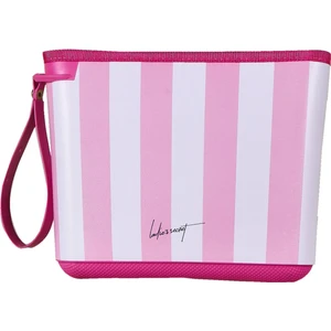 Kozmetik ve Makyaj Çantası - Pembe / Beyaz - 21 cm