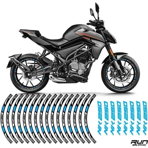 Cfmoto NK250 Motorsiklet Mavi Jant Şeridi Jant Içi Yazılı 17 Inc