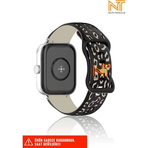 Xiaomi Amazfit Gts / Gts 2 / Gts 2e / Gt S3 / Gt S4 Mini Uyumlu Leopar Desenli Silikon Kordon 20MM