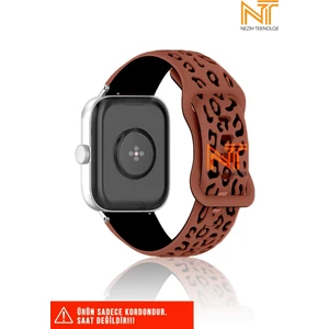 Xiaomi Amazfit Gts / Gts 2 / Gts 2e / Gt S3 / Gt S4 Mini Uyumlu Leopar Desenli Silikon Kordon 20MM