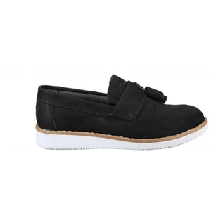 Ortopedi 3050 Düz Siyah Suet Çocuk Kundura