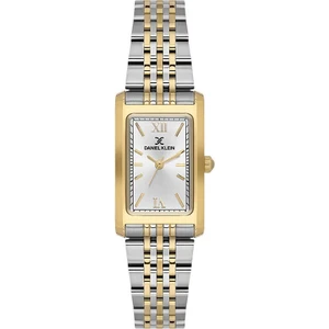 Daniel Klein DKE.1.10851-3 Dikdörtgen Kadran Metal Kordon Metal Kasa 3 Atm Suya Dayanıklı Metalik-Altın Renk Kadın Kol Saati