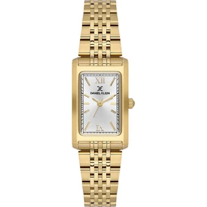 Daniel Klein DKE.1.10851-2 Dikdörtgen Kadran Metal Kordon Metal Kasa 3 Atm Suya Dayanıklı Altın Renk Kadın Kol Saati