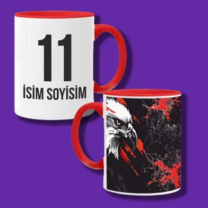 Kişiye Özel Taraftar Kupa Bardağı - Isim ve Numara Yazılabilir Bjk Kupa Bardak