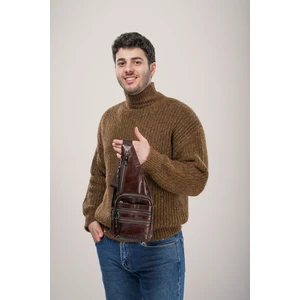 ÇÇS 31598 Hakiki Deri Çapraz Çanta