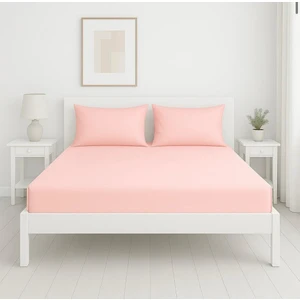 Somon Renk | Tek Kişilik | Lastikli Çarşaf Seti | 100X200 cm %80 PAMUK